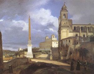 Francois-Marius Granet The Church of Trinita dei Monti in Rome (mk05) Germany oil painting art